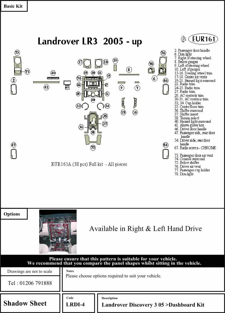LRDI-4 WOOD DASH TRIM
